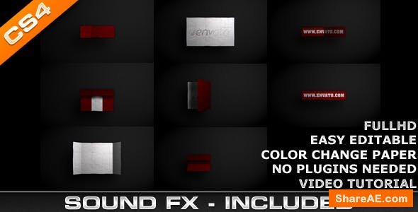 Videohive Logo Intro - Paper Videohive Logo Intro - Paper