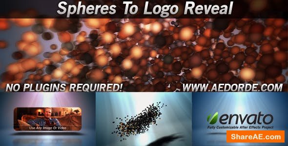 Videohive Spheres To Logo Reveal Videohive Spheres To Logo Reveal