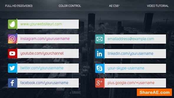 Videohive Social Media Lower Thirds 19831175 Videohive Social Media Lower Thirds 19831175