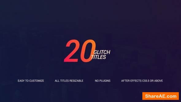 Videohive Glitch Titles 18282475 Videohive Glitch Titles 18282475