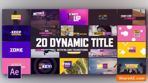 Videohive Dynamic Modern Titles I Backgrounds Videohive Dynamic Modern Titles I Backgrounds
