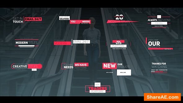 Videohive Modern Titles 21120772 Videohive Modern Titles 21120772