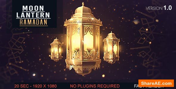 Videohive Lantern Moon Ramadan Ident