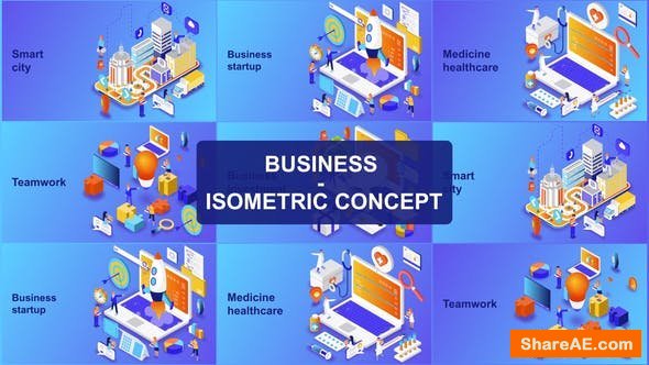 Videohive Business - Isometric Concept Videohive Business - Isometric Concept