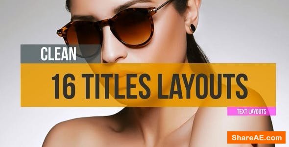 Videohive 16 Minimal Titles Videohive 16 Minimal Titles