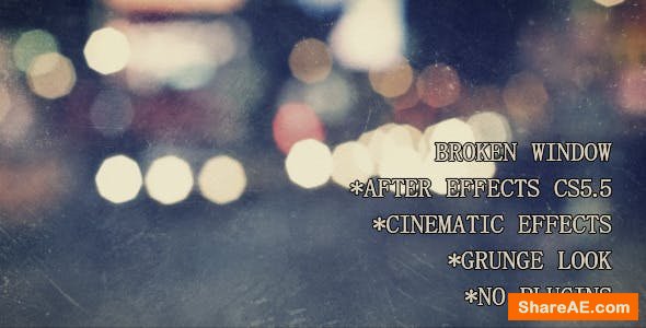 Videohive Broken Window Videohive Broken Window