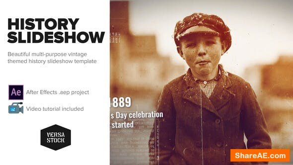 Videohive Burned History Frames Slideshow