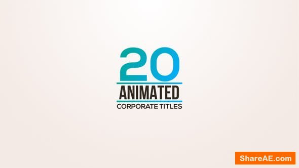 Videohive 20 Animated Titles 18722056 Videohive 20 Animated Titles 18722056