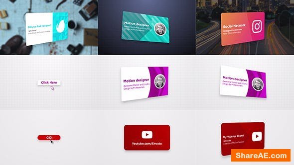 Videohive Visit Card Opener Videohive Visit Card Opener
