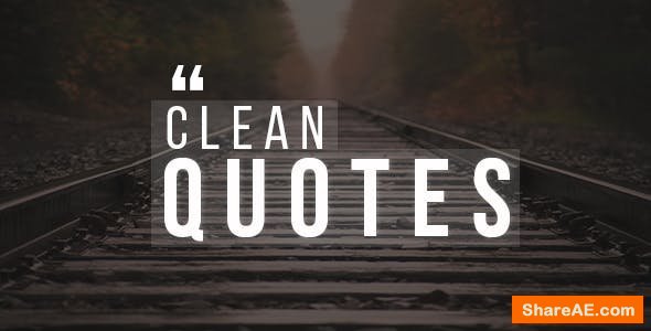 Videohive 30 Clean Quotes Pack!