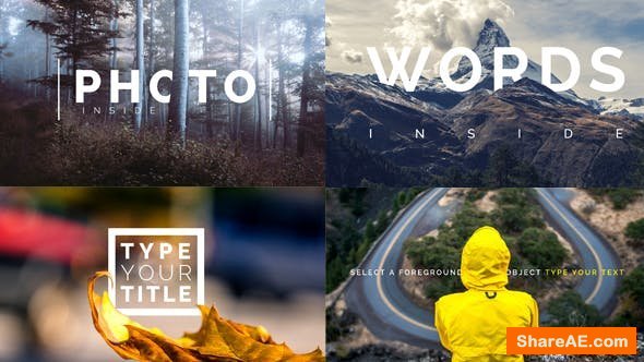Videohive Title Inside Photo Videohive Title Inside Photo