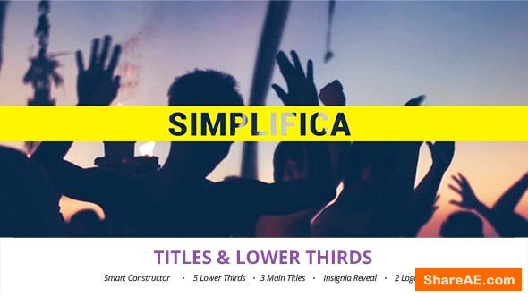 Videohive Simplifica // Titles & Lower Thirds Videohive Simplifica // Titles & Lower Thirds