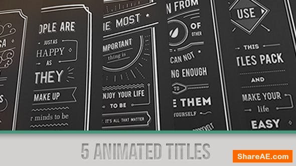 Videohive Titles Collection 5135631 Videohive Titles Collection 5135631