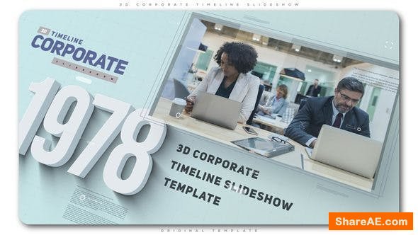 Videohive 3D Corporate Timeline Slideshow