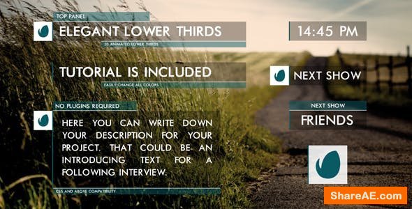 Videohive Clean Lower Thirds 9742397 Videohive Clean Lower Thirds 9742397