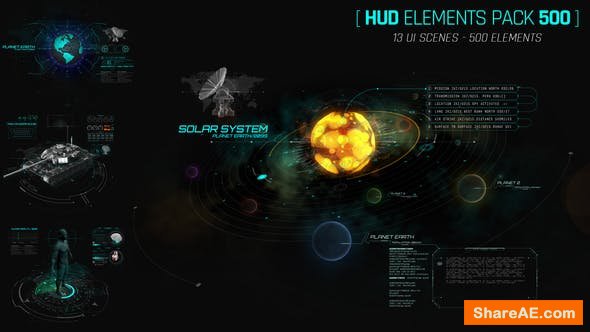 Videohive Hud Elements Pack Videohive Hud Elements Pack