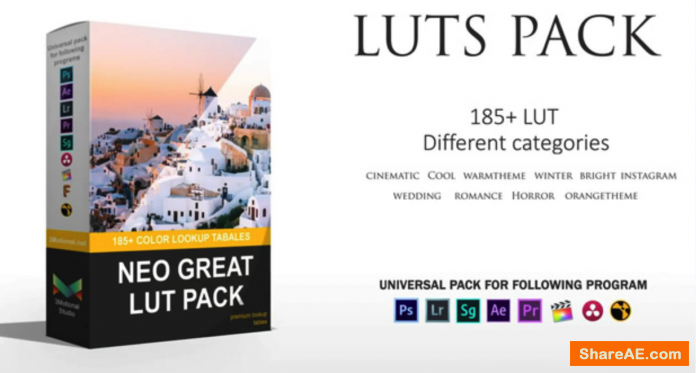 185 cool movie weddings, bright romantic and warm LUTs color presets