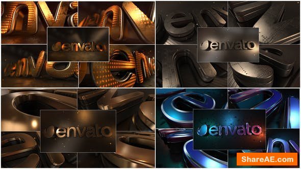 Videohive LED Gold Title Videohive LED Gold Title
