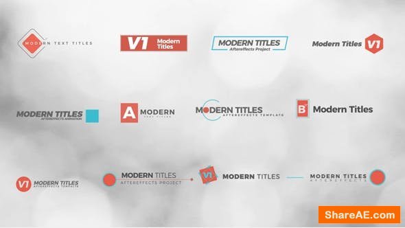 Videohive Modern Titles 21033384 Videohive Modern Titles 21033384