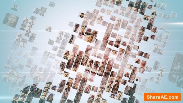 Videohive Simple Mosaic Logo - Apple Motion