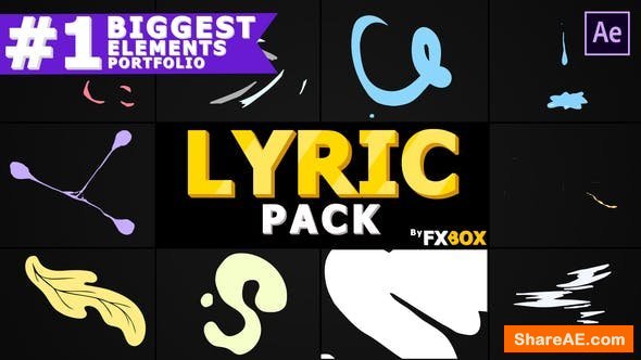 Videohive 2D Lyric Elements