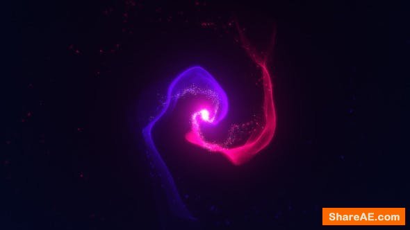 Videohive Organic Particle Swirls Ident