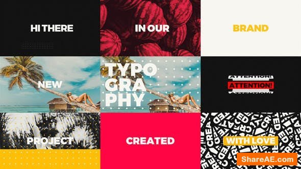 Videohive Creative Short Typo Opener