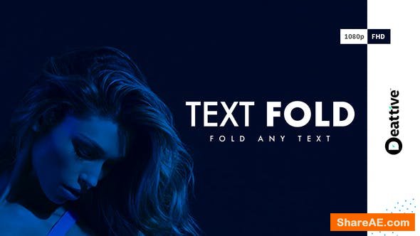 Videohive Text Fold Videohive Text Fold