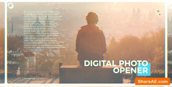 Videohive Digital Photo Opener Videohive Digital Photo Opener