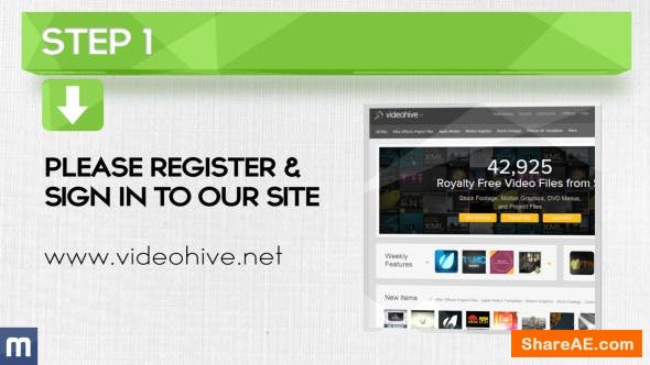 Videohive How To Use - Step by Step Guide Videohive How To Use - Step by Step Guide