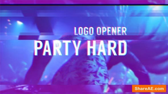 Videohive Party Hard - Glitch Logo Opener Videohive Party Hard - Glitch Logo Opener