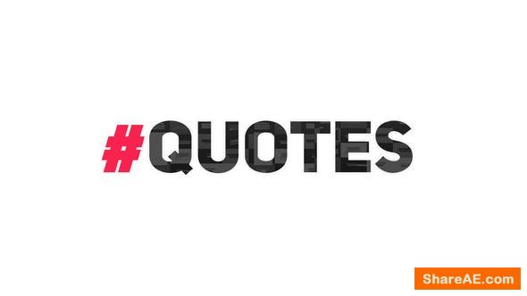 Videohive The Quotes Videohive The Quotes