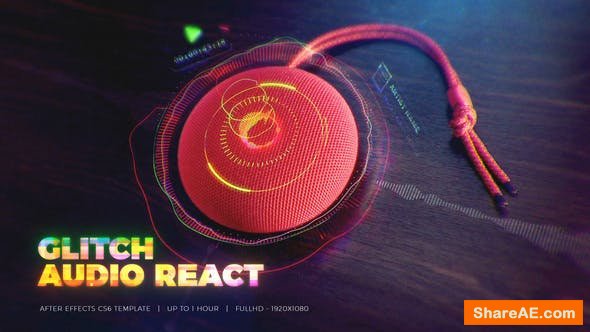 Videohive Glitch Audio React