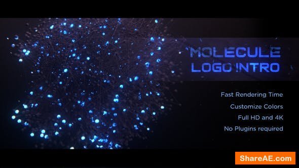 Videohive Molecule Logo Intro