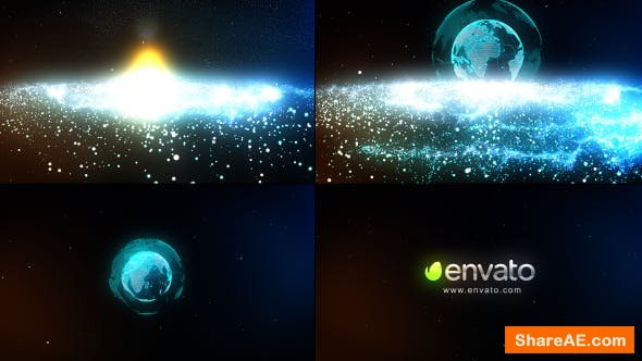 Videohive Particle Galaxy Logo Videohive Particle Galaxy Logo