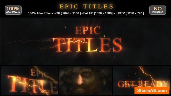 Videohive Epic Titles 17465869 Videohive Epic Titles 17465869