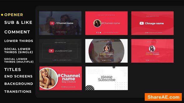 Videohive YouTube Kit 24143386 Videohive YouTube Kit 24143386