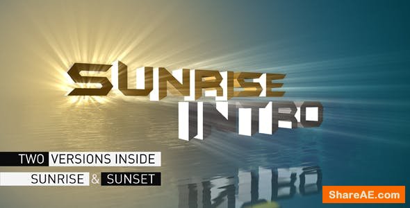 Videohive Sunrise Intro Videohive Sunrise Intro