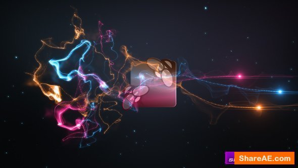 Videohive Colorful Trails Logo Intro