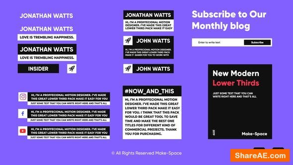 Videohive Insider Lower Thirds