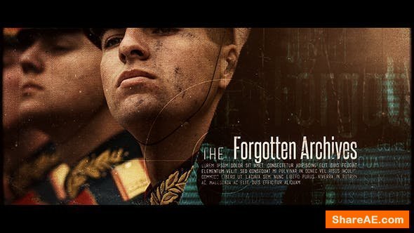 Videohive The Forgotten Archives Videohive The Forgotten Archives