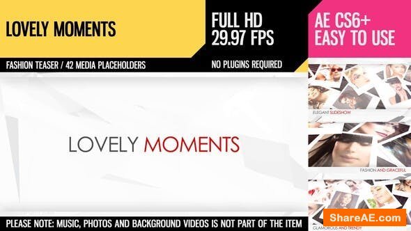 Videohive Lovely Moments 3195424