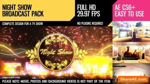 Videohive Night Show (Broadcast Pack)