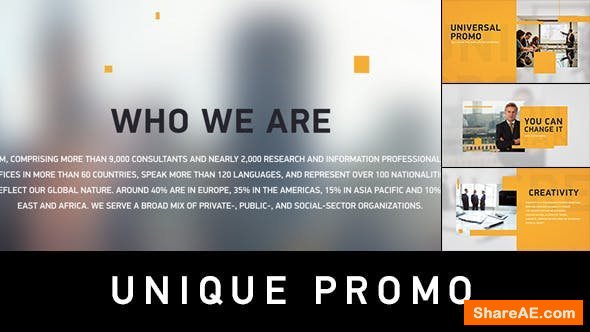 Videohive Unique Promo v1 | Corporate Presentation Videohive Unique Promo v1 | Corporate Presentation