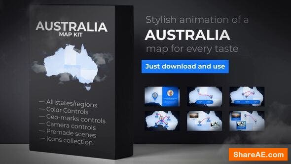Videohive Australia Map Animation - Commonwealth of Australia Map Kit Videohive Australia Map Animation - Commonwealth of Australia Map Kit