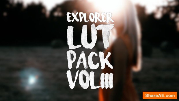 Explorer LUT Pack Vol 3 (Win/Mac) Explorer LUT Pack Vol 3 (Win/Mac)