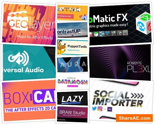 Plugins Collection for After Effects (07.2019) Win/Mac Plugins Collection for After Effects (07.2019) Win/Mac