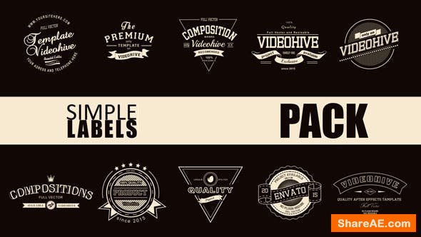 Videohive Simple Label Pack Videohive Simple Label Pack