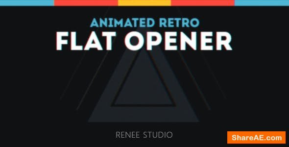Videohive Animated Retro Flat Opener Videohive Animated Retro Flat Opener