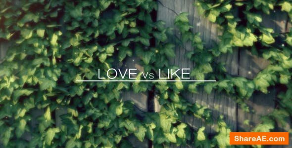 Videohive Love Vs Like Videohive Love Vs Like